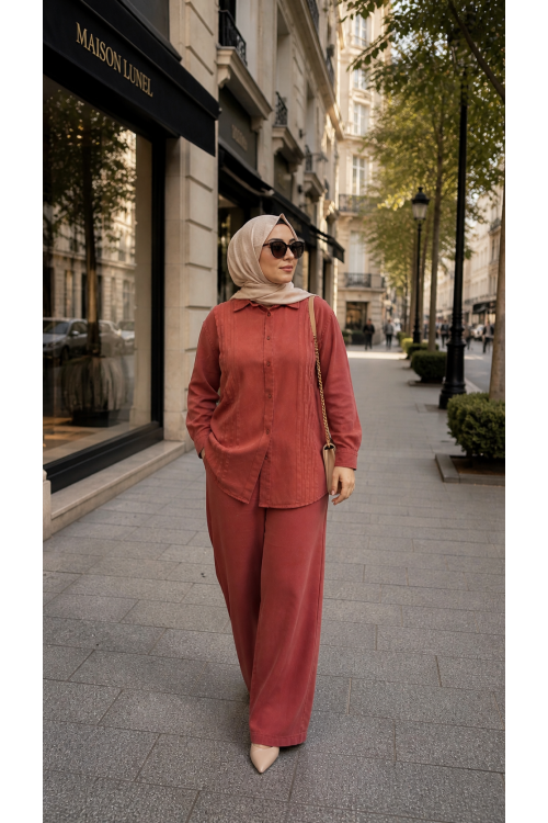 Magazin Tencel Takım Oranj
