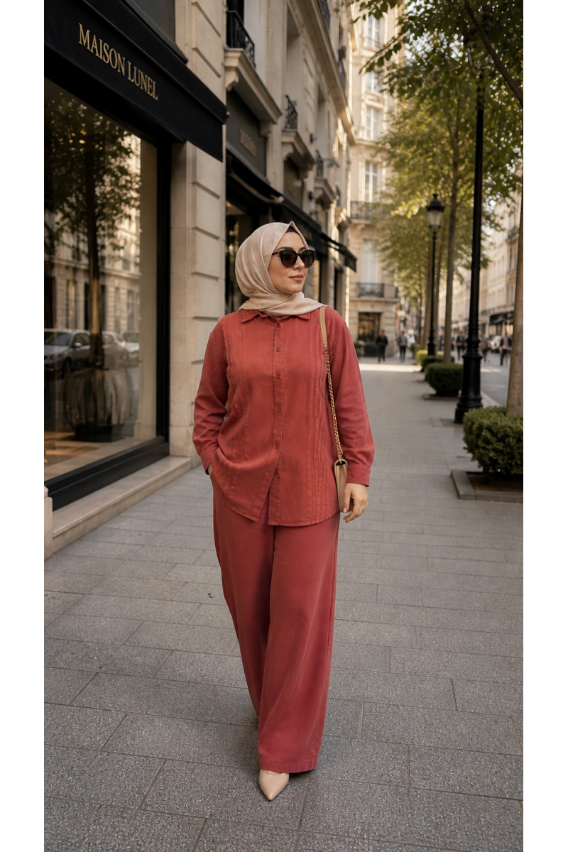 Magazin Tencel Takım Oranj