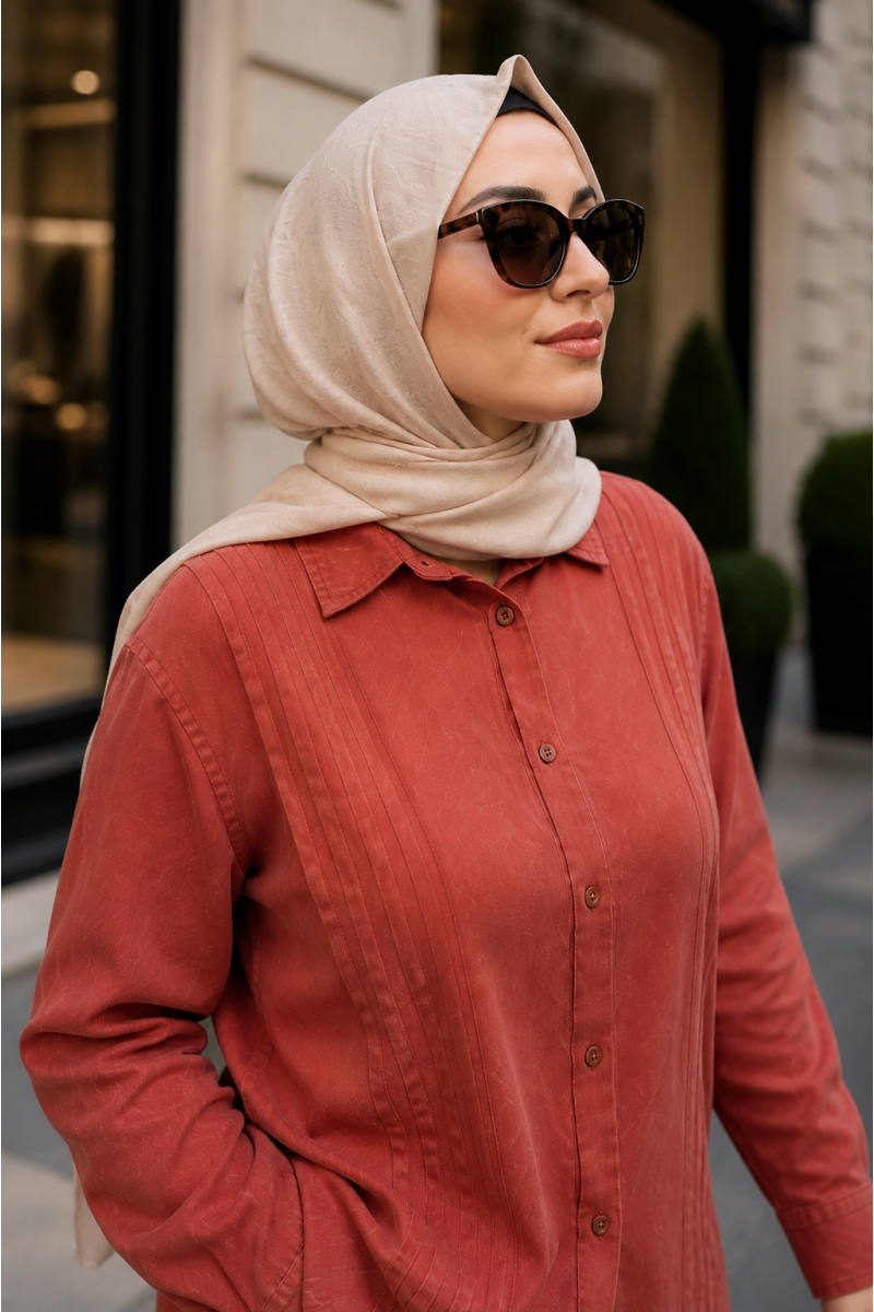 Magazin Tencel Takım Oranj