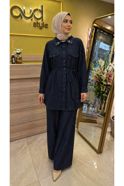 MY MAGAZİN 4574 KOYU LACİVERT TAKIM