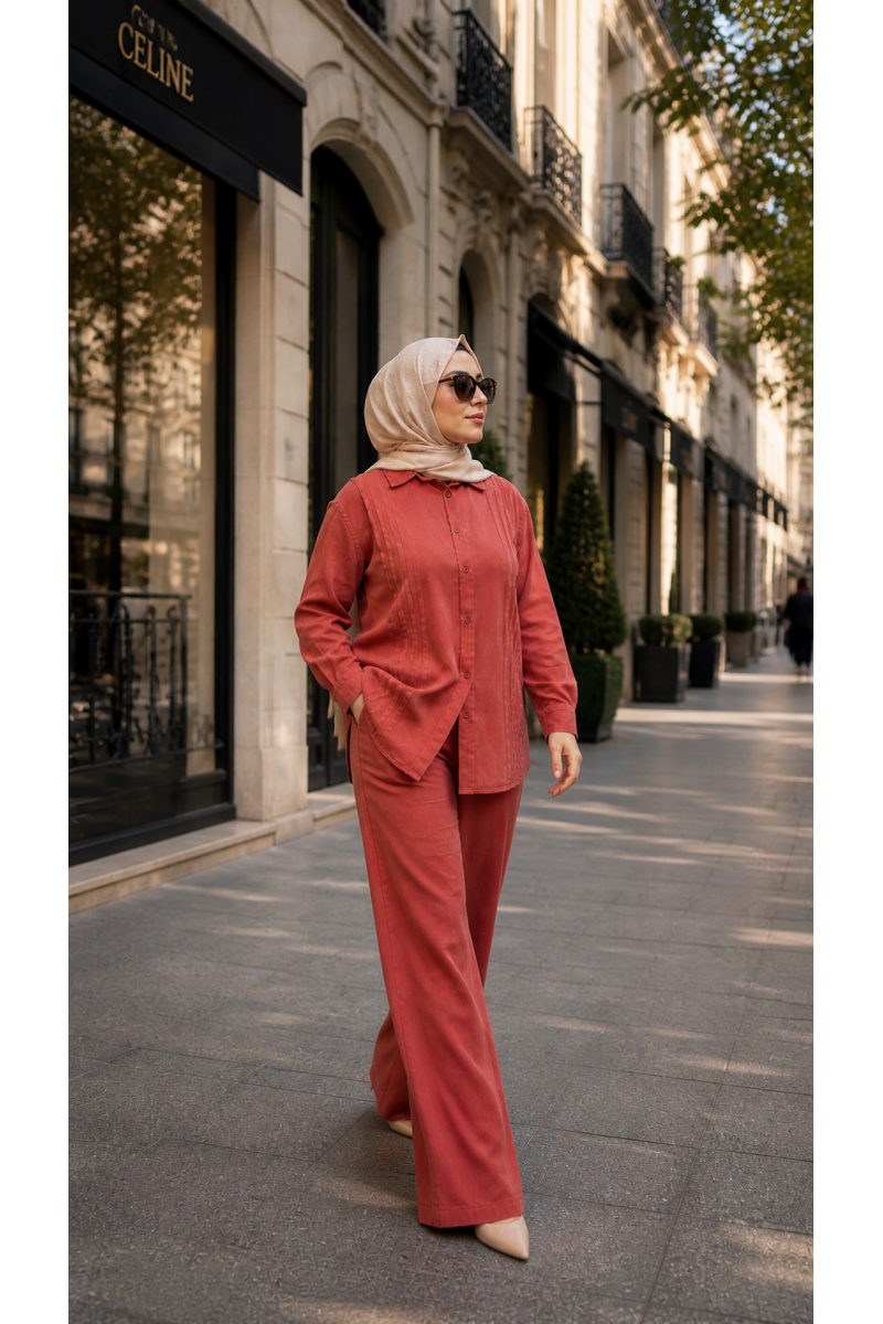 Magazin Tencel Takım Oranj