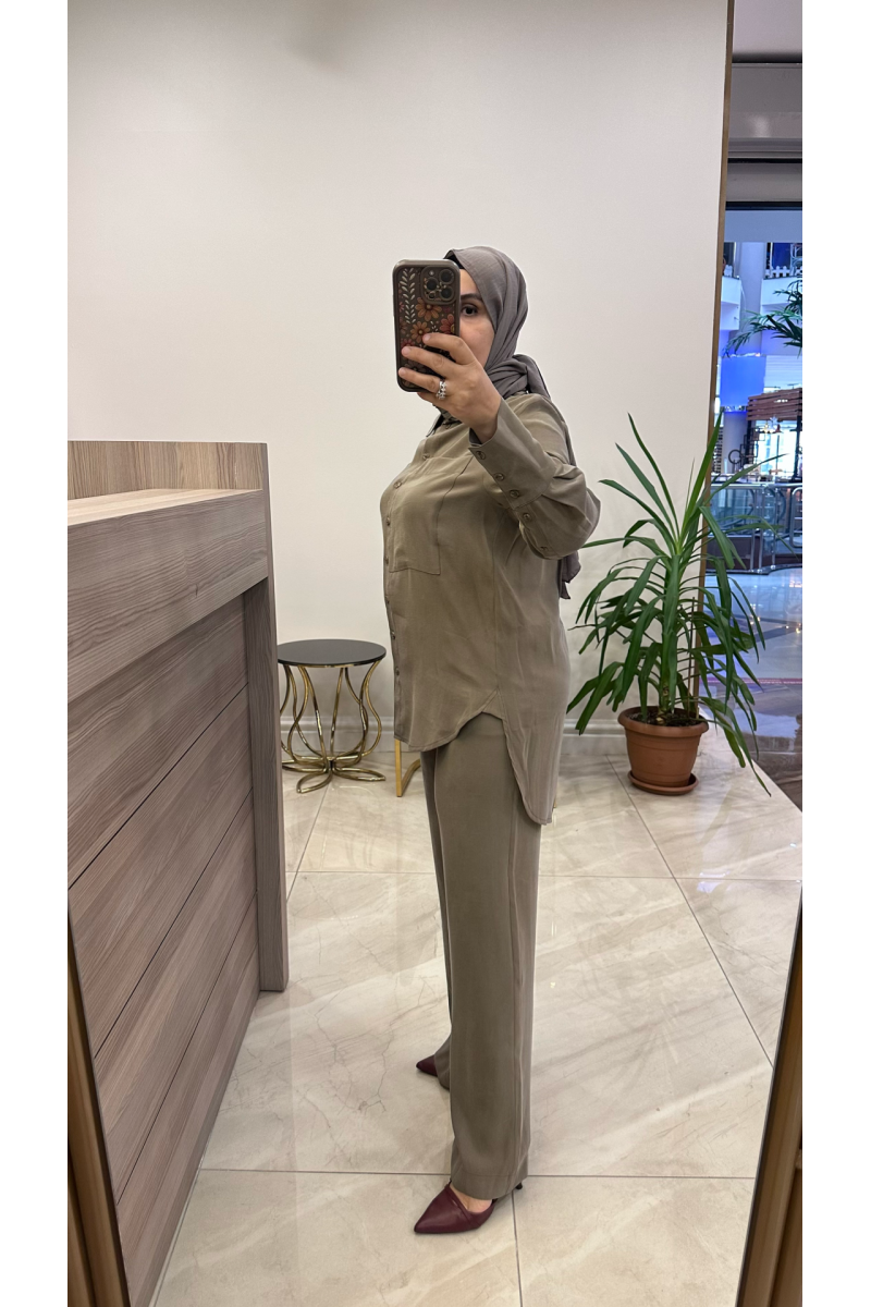 Hilay Modal Takım Bej
