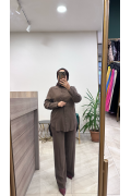 Hilay Modal Takım Kahverengi