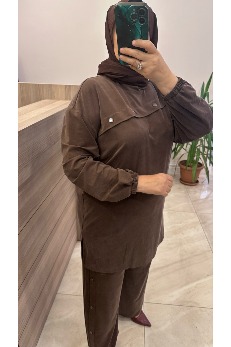 Magazin 4907 Tensel Takım Kahverengi