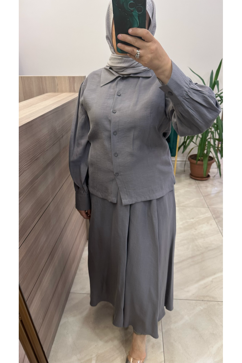 Magazin 7477 Lyocell Takım Gri