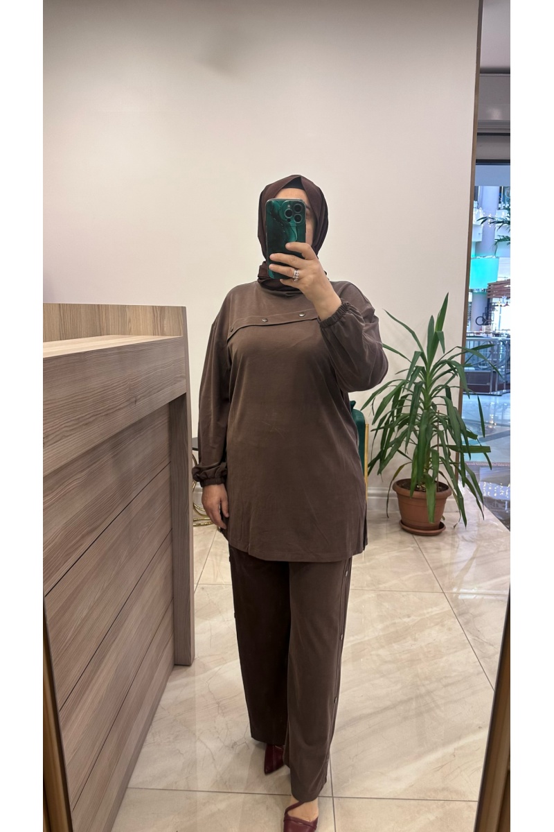 Magazin 4907 Tensel Takım Kahverengi