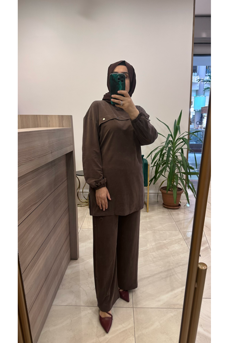 Magazin 4907 Tensel Takım Kahverengi