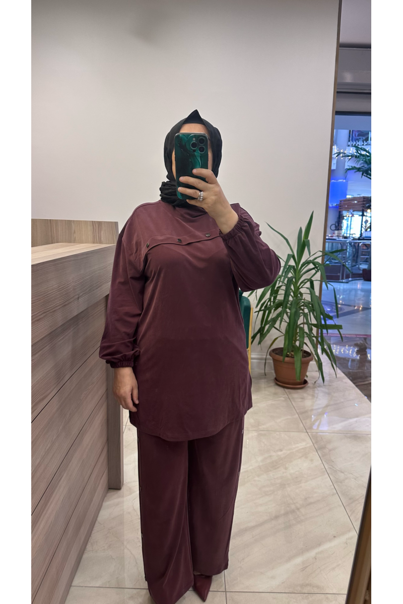 Magazin 4907 Tensel Takım Bordo