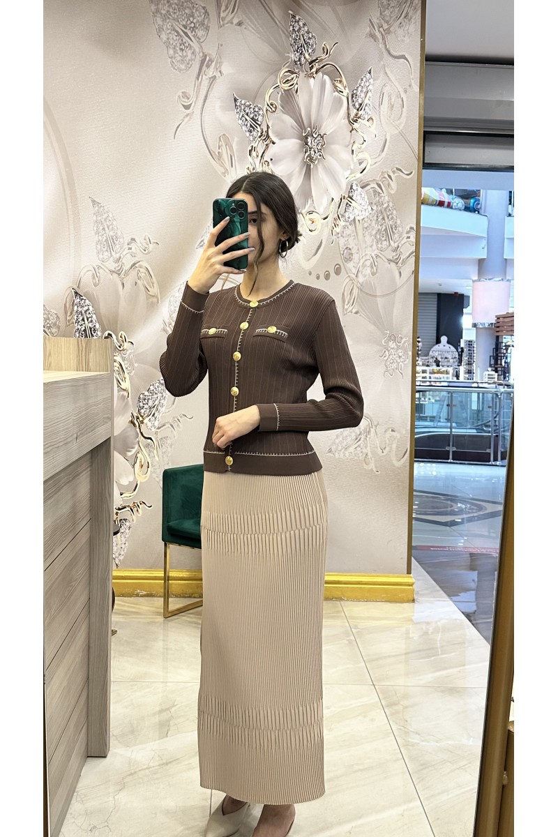 Nuss 25K1115 Hırka Kahve