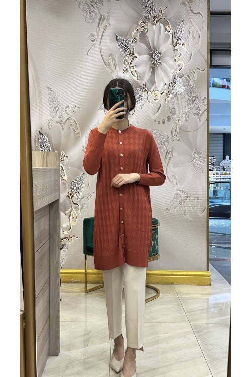 Nuss 25KY305 Hırka Taba