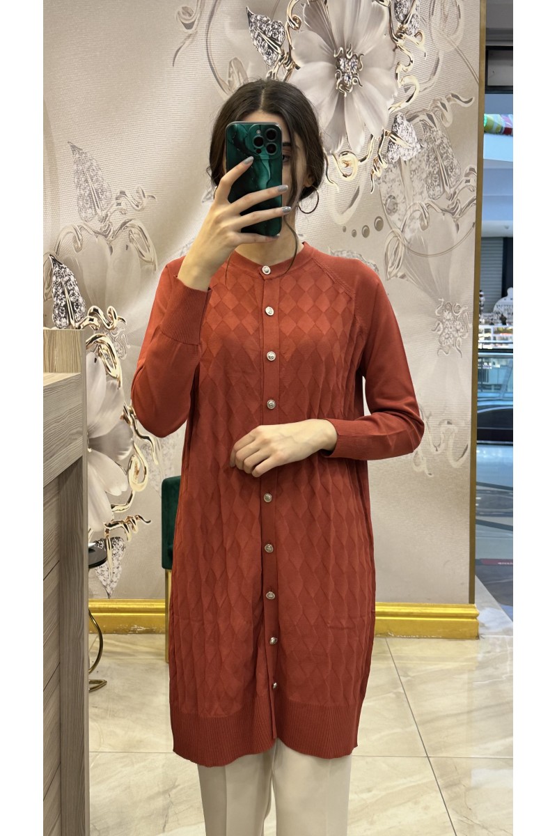Nuss 25KY305 Hırka Taba