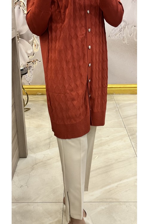 Nuss 25KY305 Hırka Taba