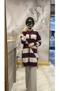 Nuss 25KY711 Hırka Bordo