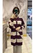 Nuss 25KY711 Hırka Bordo