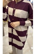 Nuss 25KY711 Hırka Bordo