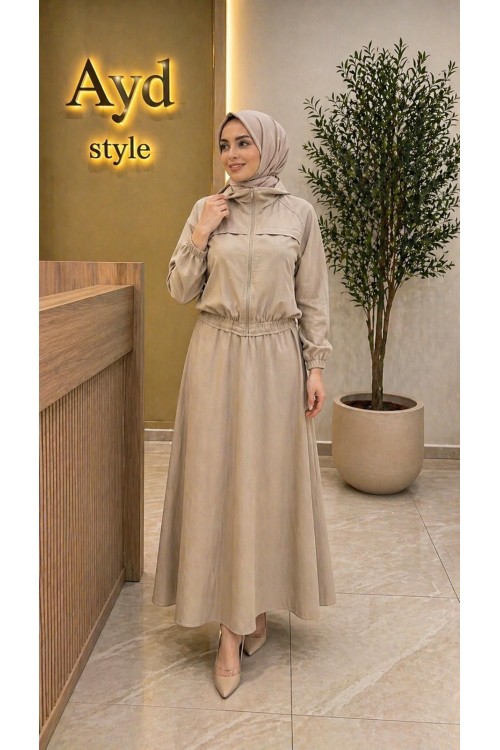 Magazin Lyocell Takım Bej