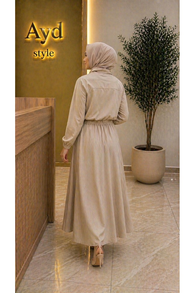 Magazin Lyocell Takım Bej