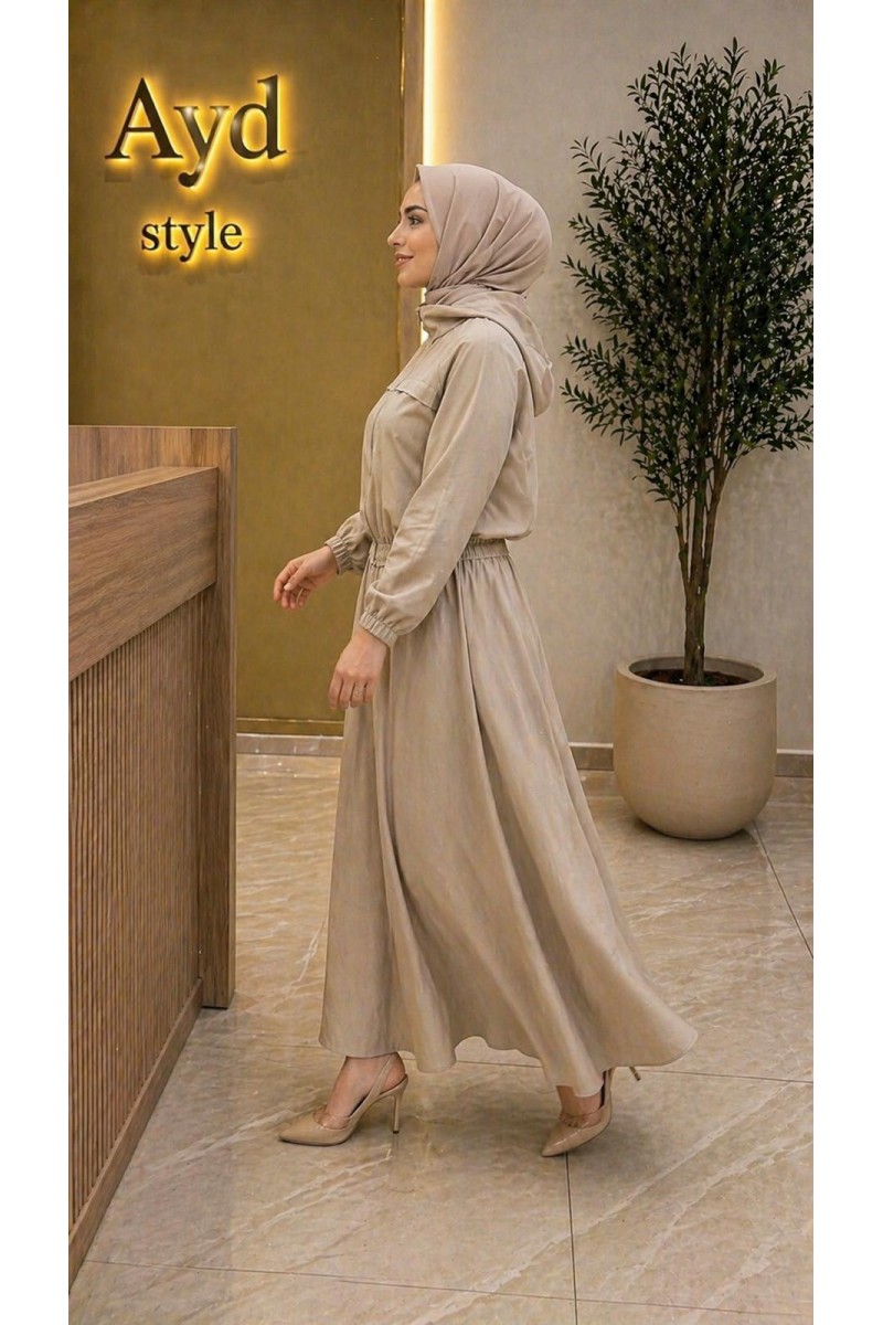 Magazin Lyocell Takım Bej