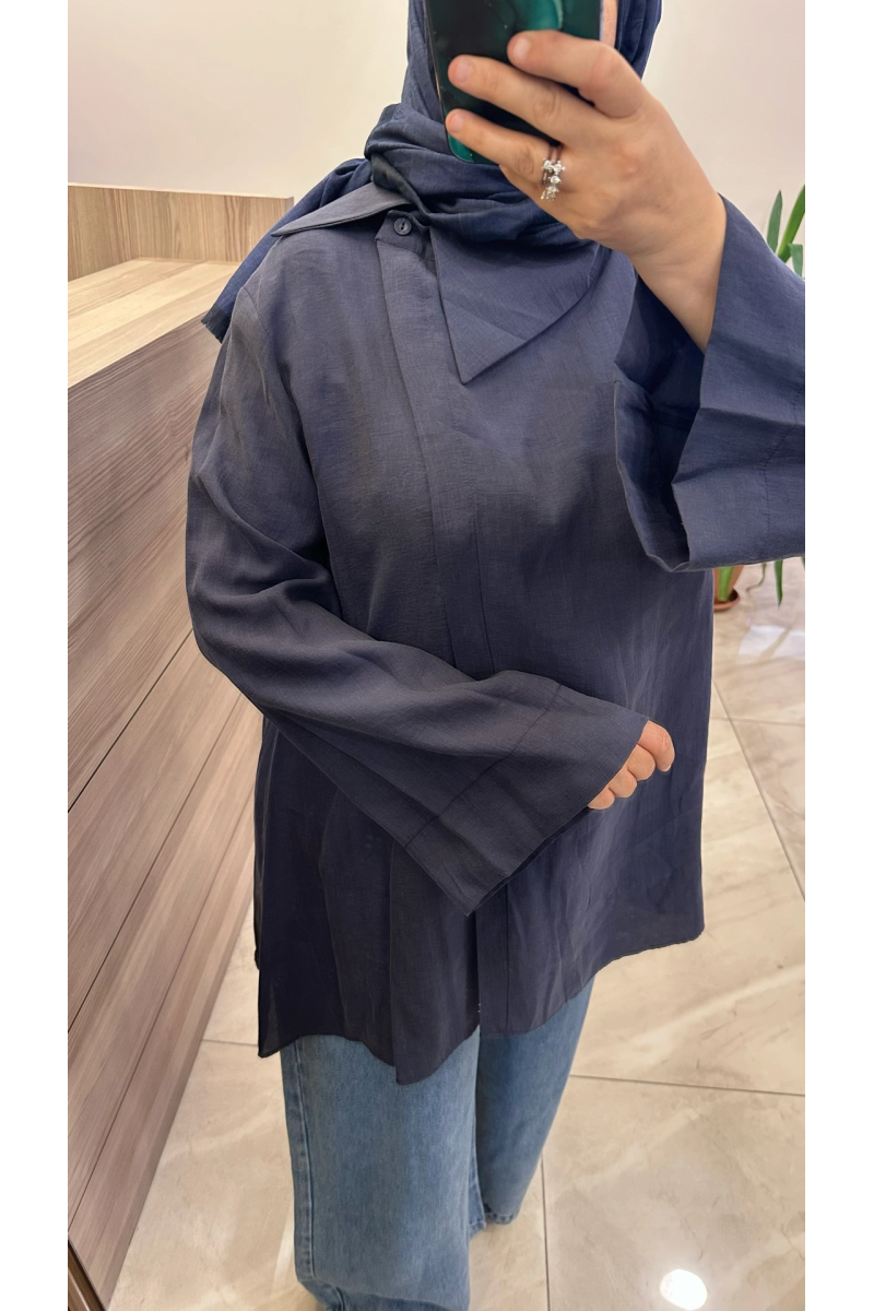 Magazin 4470 Lyocell Tunik  Lacivert