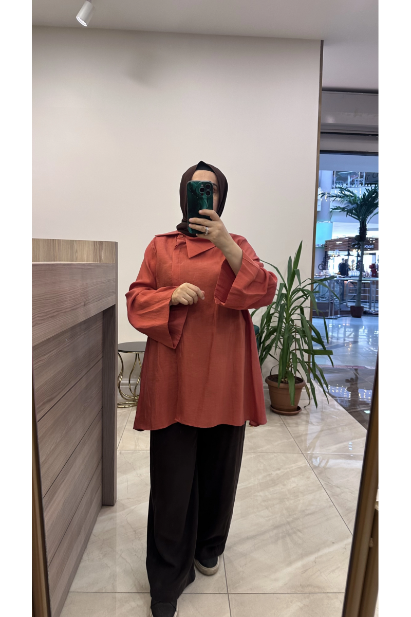 Magazin 4470 Lyocell Tunik  Oranj
