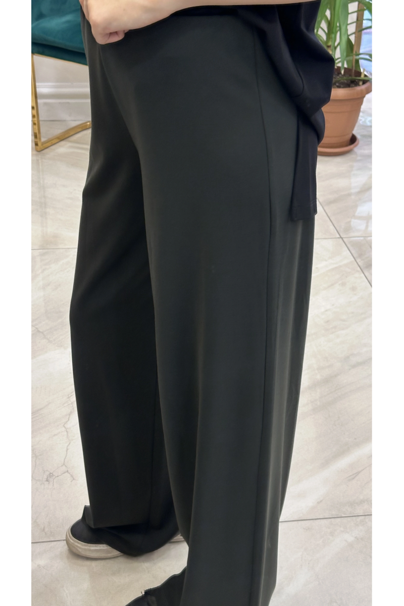 Ceremony 6326 beli lastikli bambu pantolon yeşil