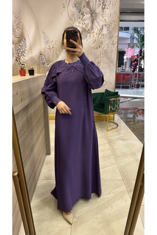 İnvee 6935 Elbise Mor