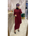 İnvee Merserize Etek Bordo