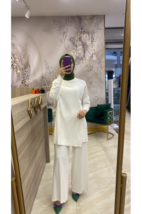 İnvee Merserize Pantolon Ekru