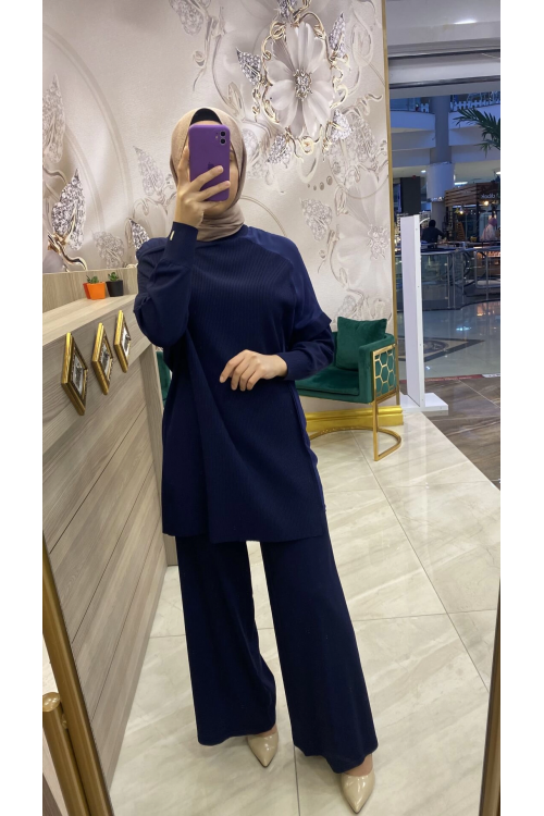 İnvee Merserize pantolon Lacivert