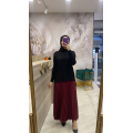 İnvee Pliseli Etek Bordo