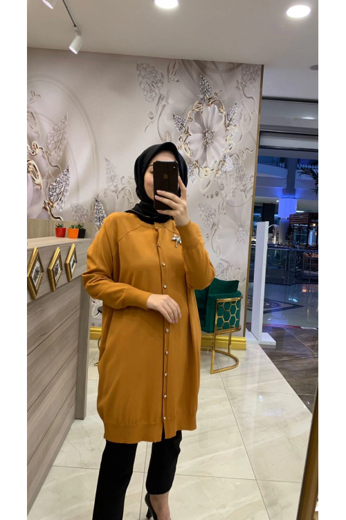 İnvee Yusufçuk Hırka Hardal 6283