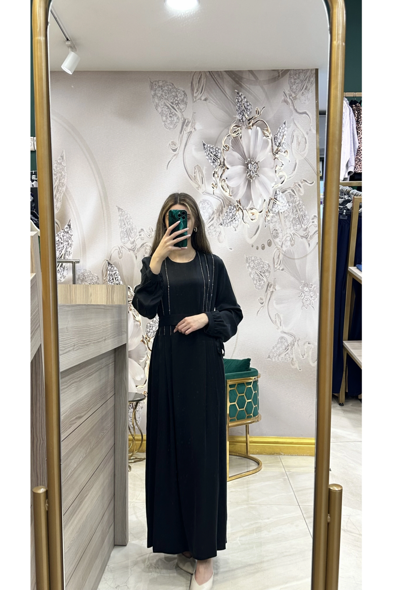 Nuss-25Y2056 Elbise Siyah