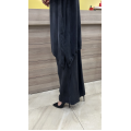 QEFFA 007 ipek Liosel Pantolon Siyah