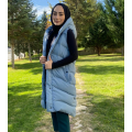 WOMANİA YELEK PEKİN MAVİ